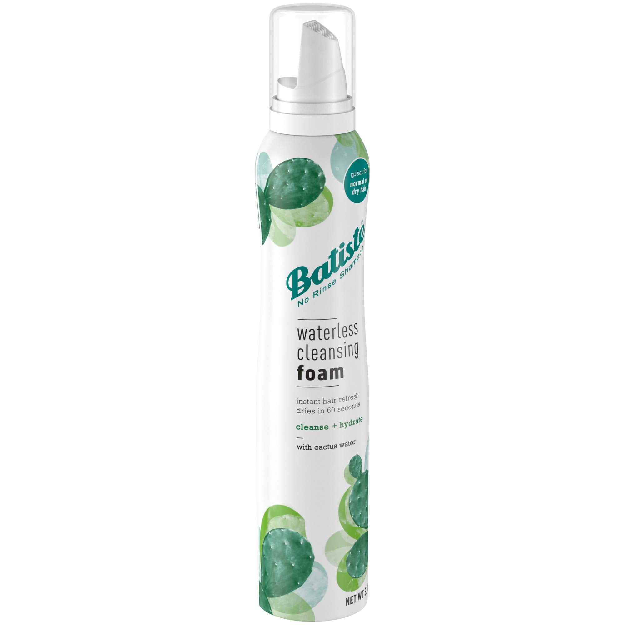 Batiste Waterless Foam is travel-friendly in a compact bottle