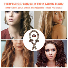 BATOUDE no-heat silk ribbon curling rod during styling session
