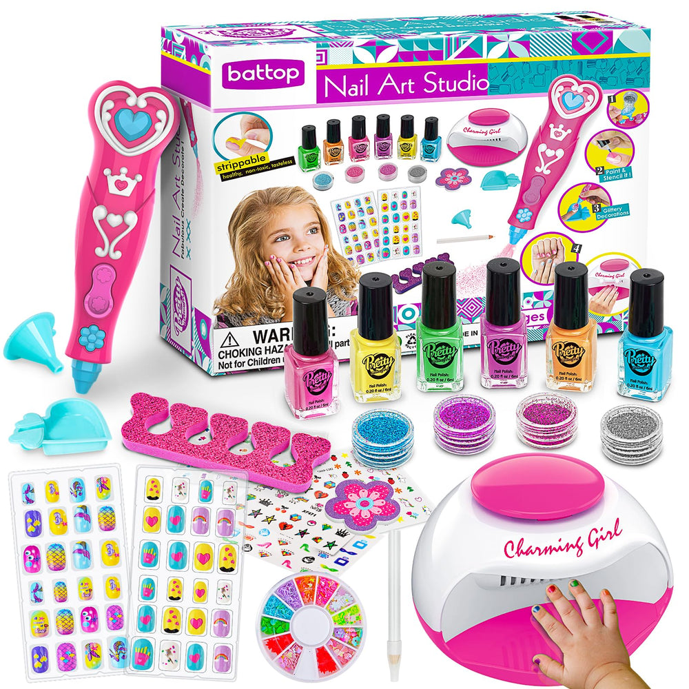 BATTOP fake nails provide extra styling options for practice.