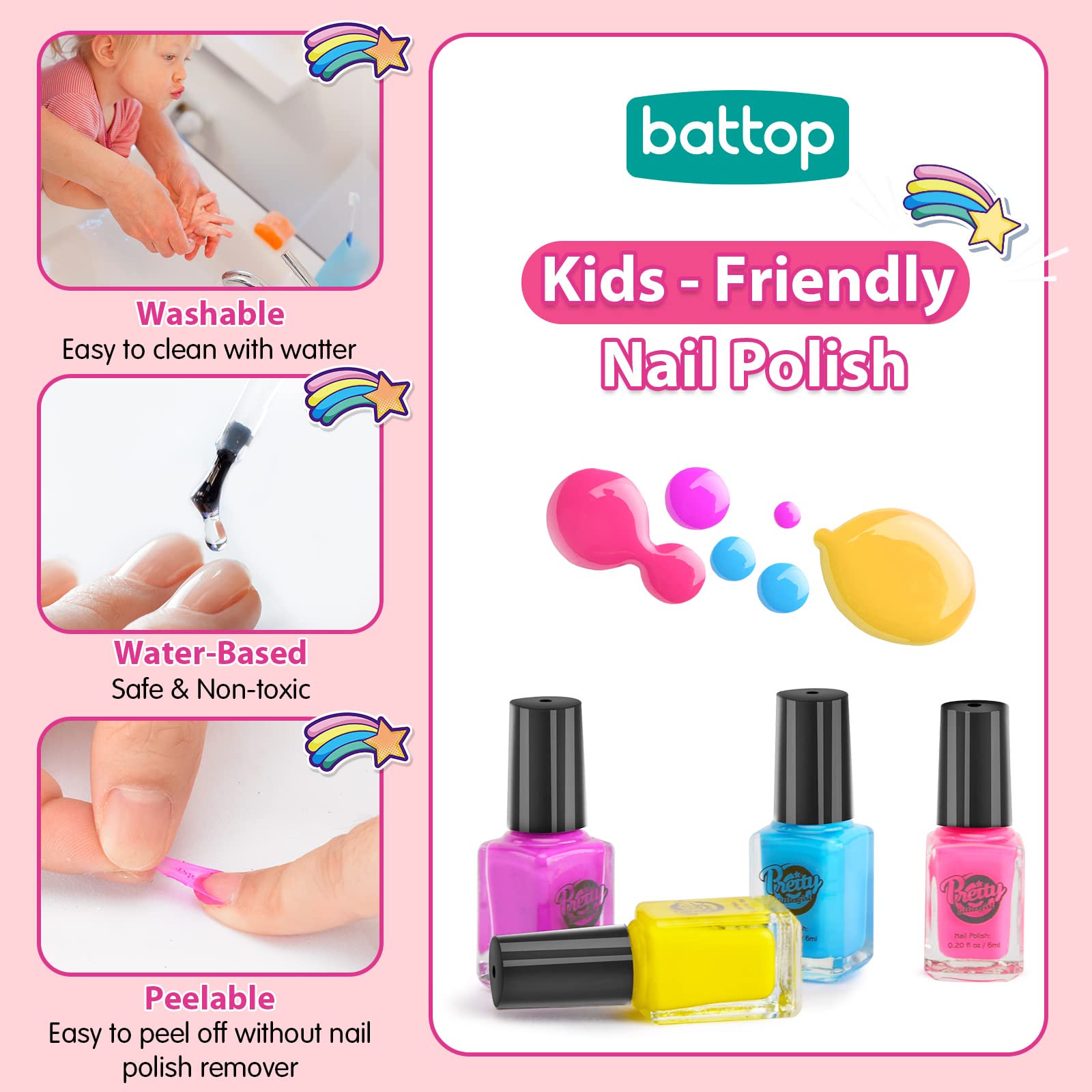 BATTOP nail file for smooth edges during kid crafting.