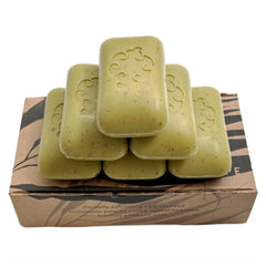 Baudelaire Sea Loofa Bar lather reveals creamy foam and gentle exfoliation