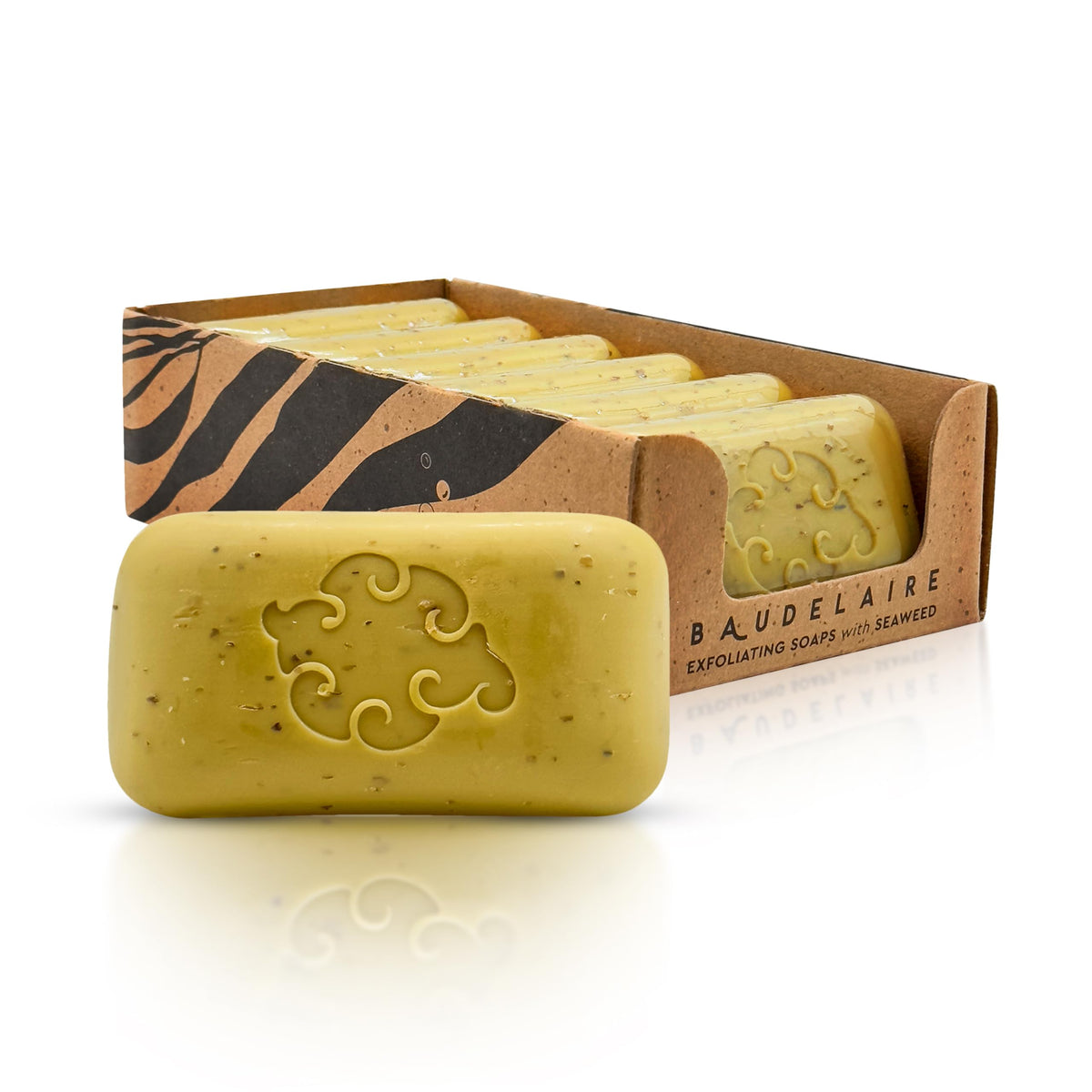 Baudelaire Sea Loofa Bar pour creates refreshing lather with ocean breeze scent