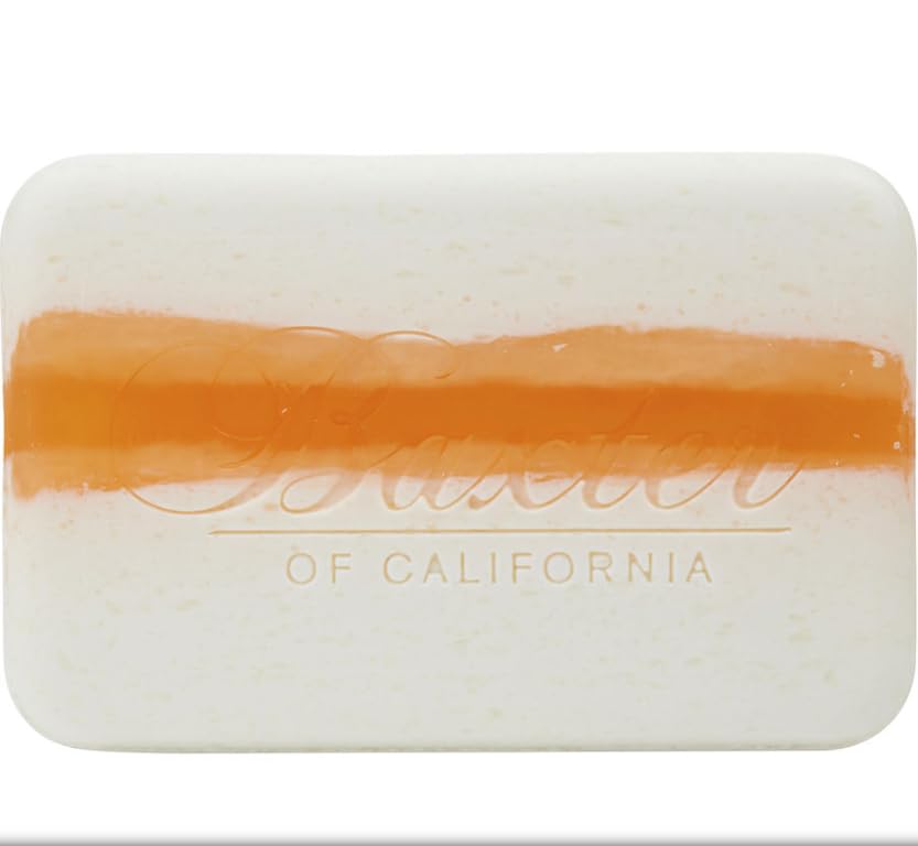 Baxter of California Jabón franja-naranja-centro: hidratación con glicerina para piel suave