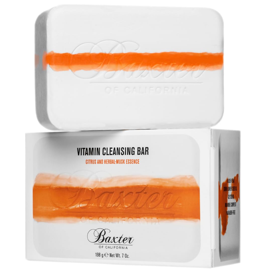 Baxter of California Jabón con Vitaminas: limpieza suave y fragancia cítrica-herbal-musk