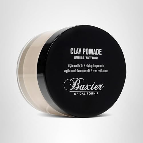 Ingredient panel of Baxter of California Clay Pomade with clay and beeswax