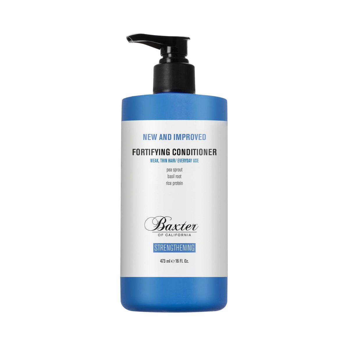 Baxter of California Fortifying Conditioner bottle front for nourished, detangled hair