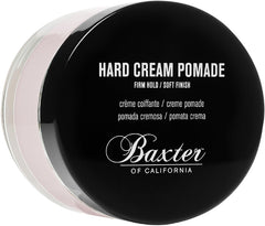 Baxter of California Hard Cream Pomade envase, fijación firme para estilos duraderos