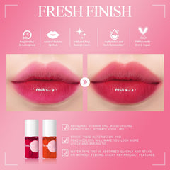 Bayfree juicy color lip stain delivers fresh, non-greasy finish.