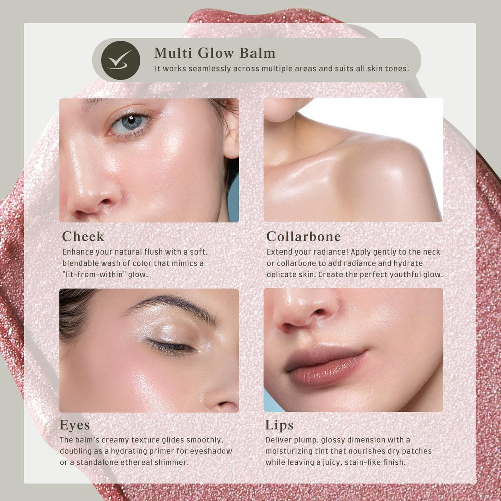 bayfree Multi Glow Balm acabado luminoso que realza la piel suavemente.
