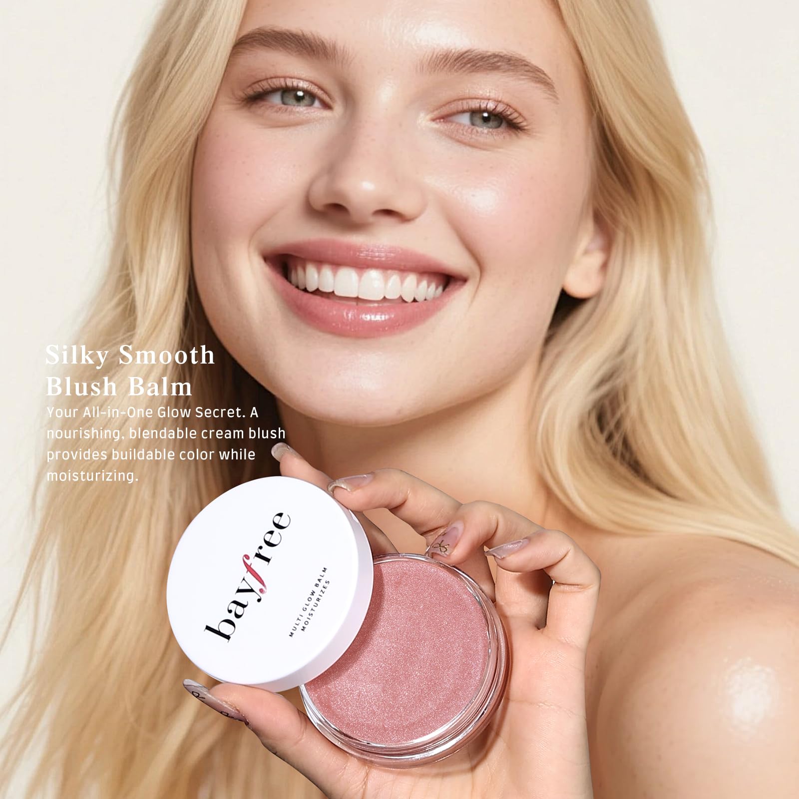 bayfree Multi Glow Balm fórmula hidrata la piel suavemente.