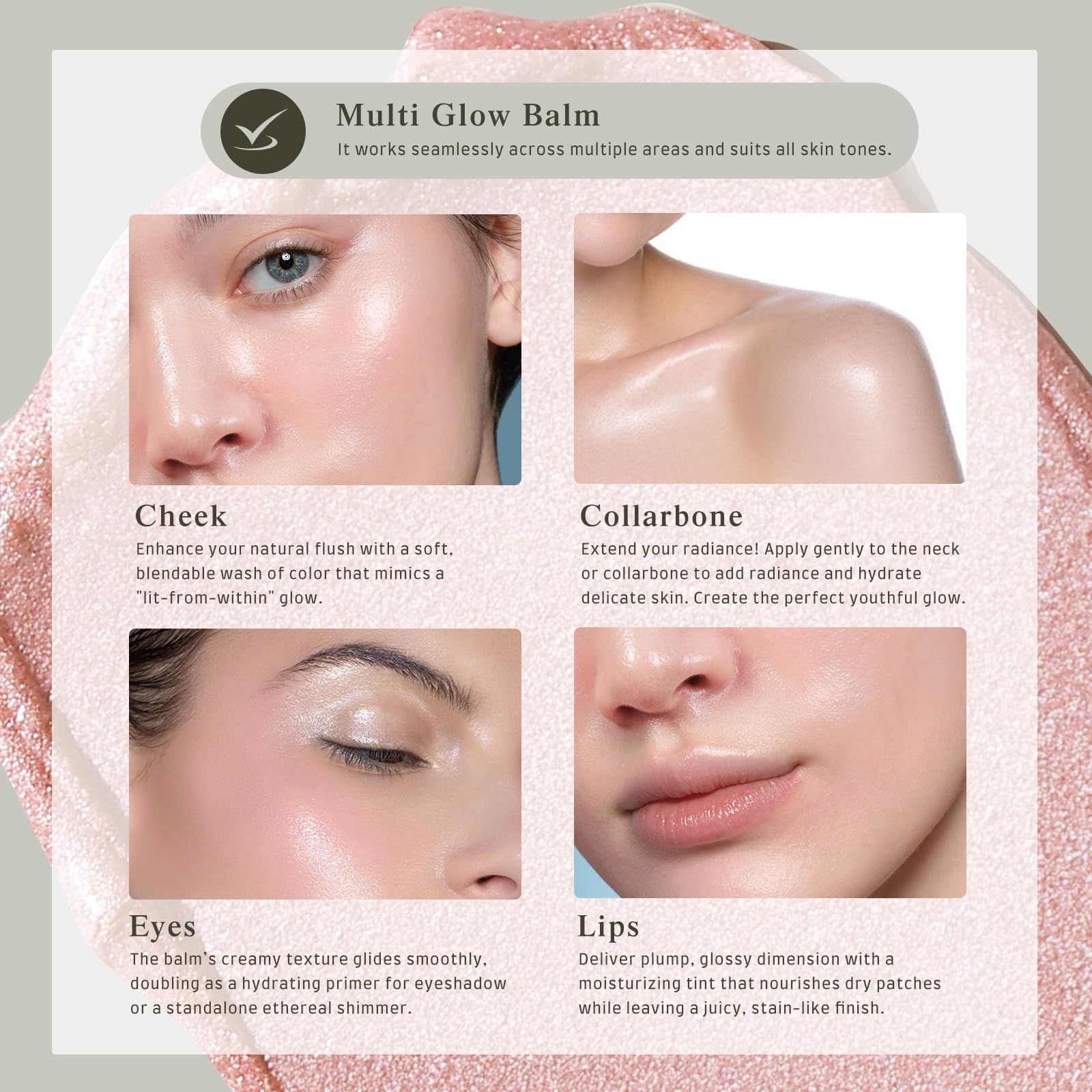 bayfree Multi Glow Balm envase compacto para retoques