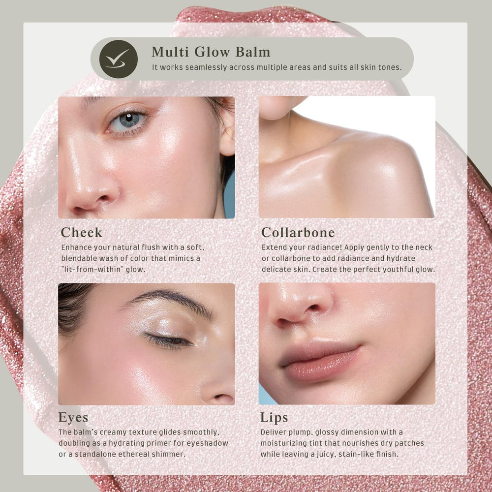 La textura cremosa de bayfree Multi Glow Balm se desliza sin esfuerzo.