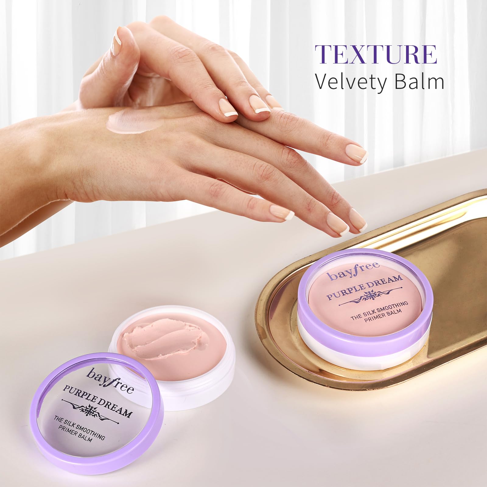 bayfree Silk Smoothing Primer Balm vegano ayuda a que el maquillaje dure más