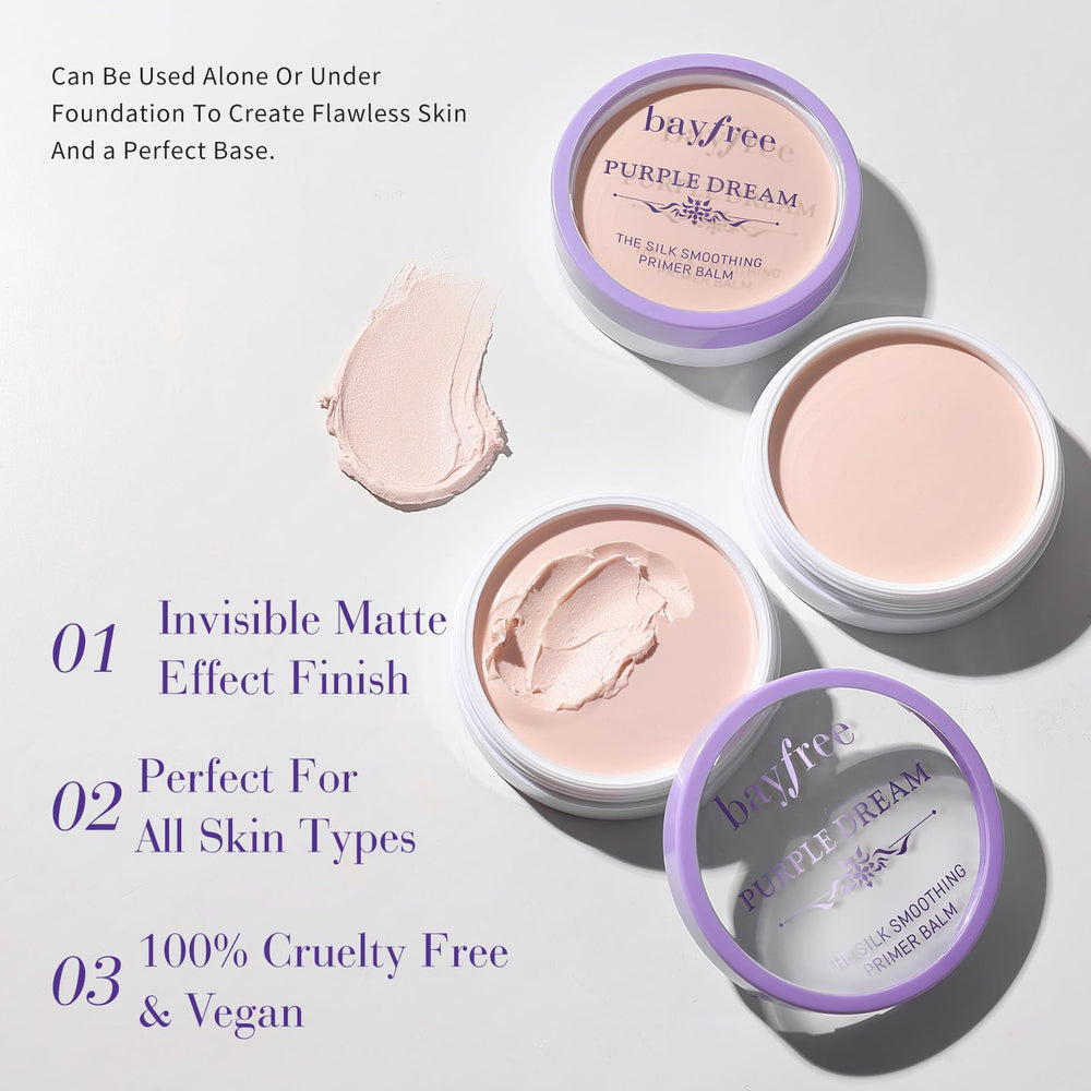 Textura cremosa de bayfree Silk Smoothing Primer Balm que se funde rápido