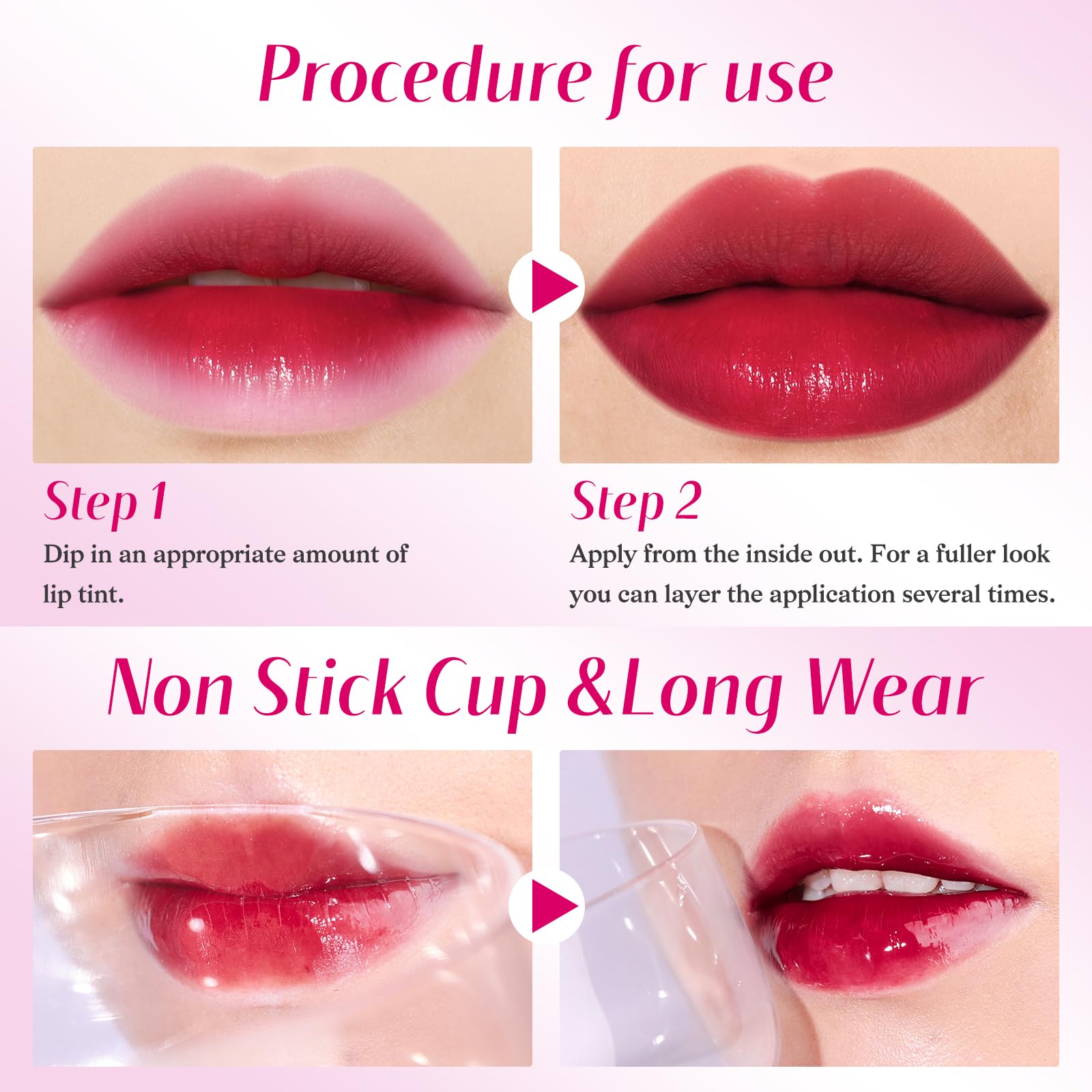 Bayfree Tinte Labial aplicación fácil y rápida para retoques.