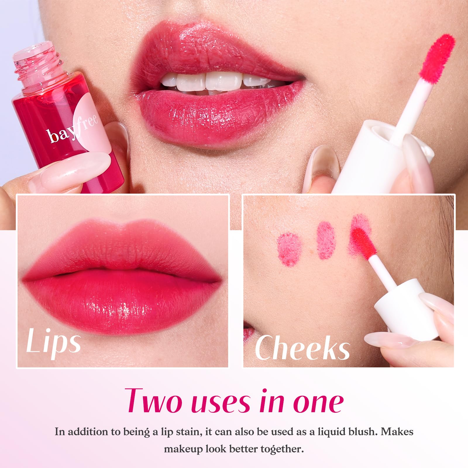 Bayfree Tinte Labial presentación compacta para bolso.