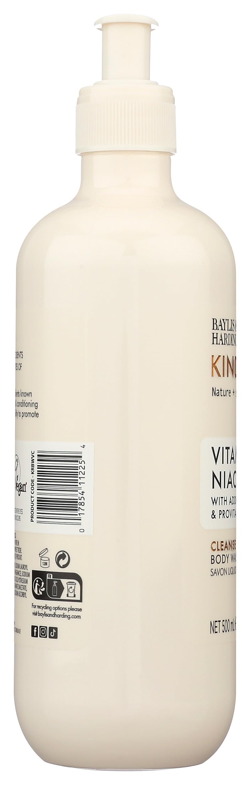 Baylis & Harding Vitamin C Cleanse Glow packaging close-up highlights eco-conscious labeling