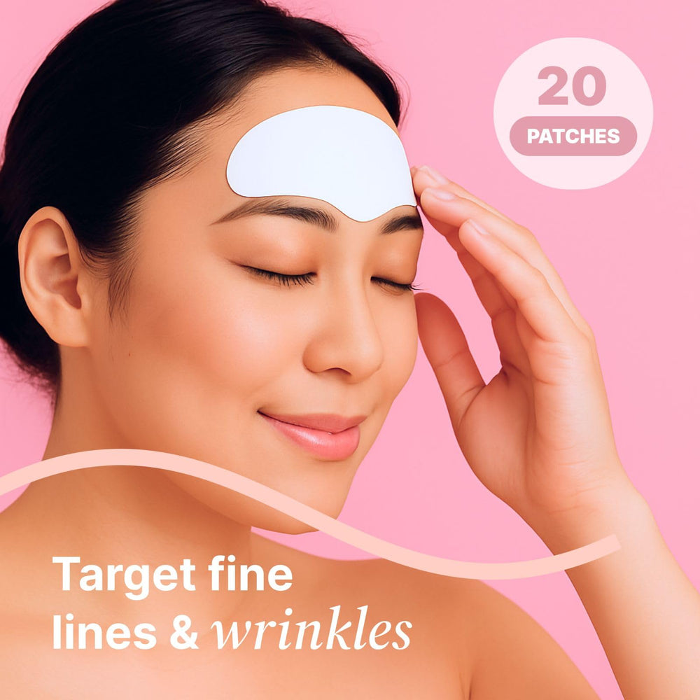 Bayside 20-count Wrinkle Patches packaging emphasizes value and routine.