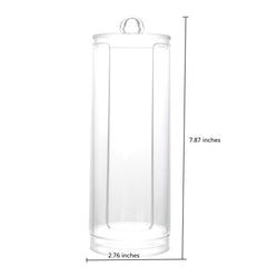 BBDOU cosmetic cotton pad holder clear detail showcases crystal-clear acrylic quality.
