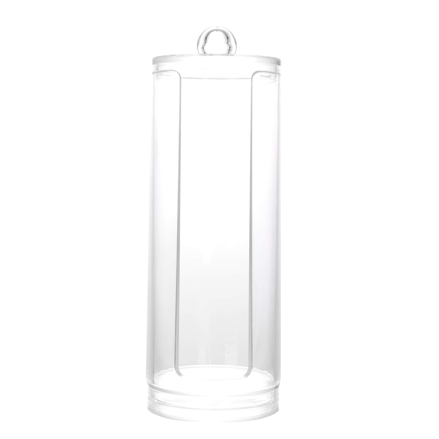BBDOU cosmetic cotton pad holder dispenser action demonstrates effortless pad retrieval.