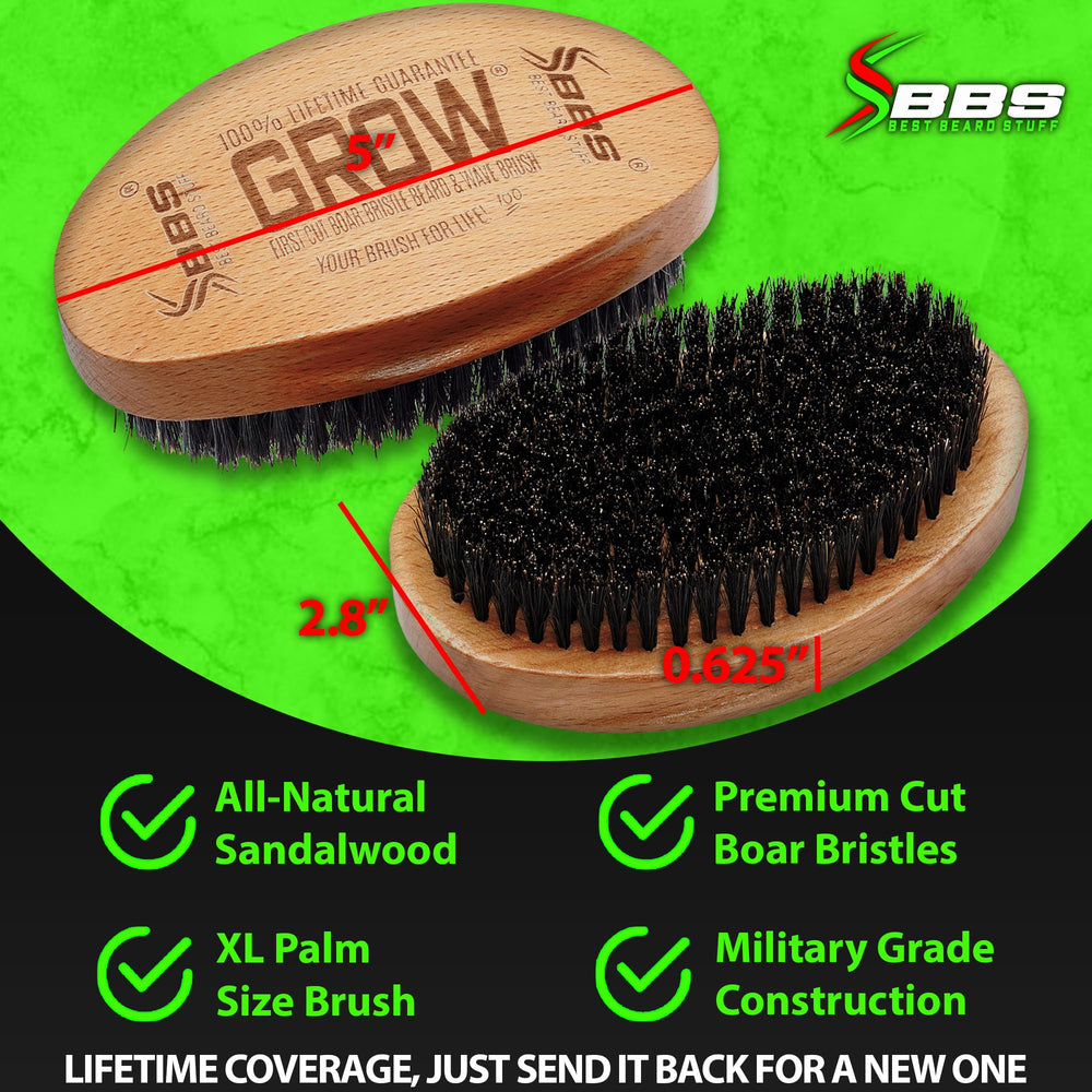 BBS Best Beard Stuff promotes circulation to nourish follicles for healthier-looking hair.