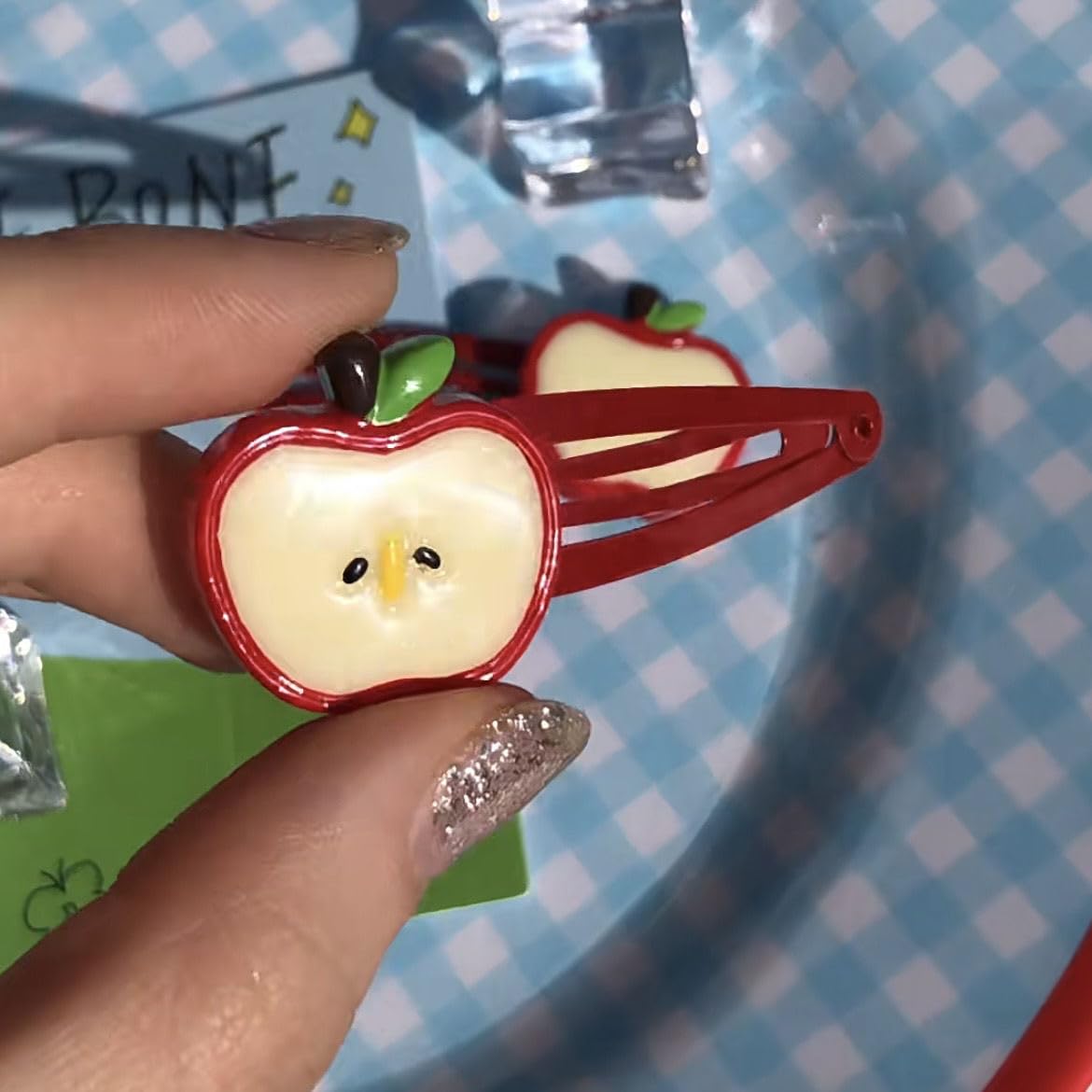 BBTDIN Foto de bebé con lazo manzana; perfecto para recuerdos.
