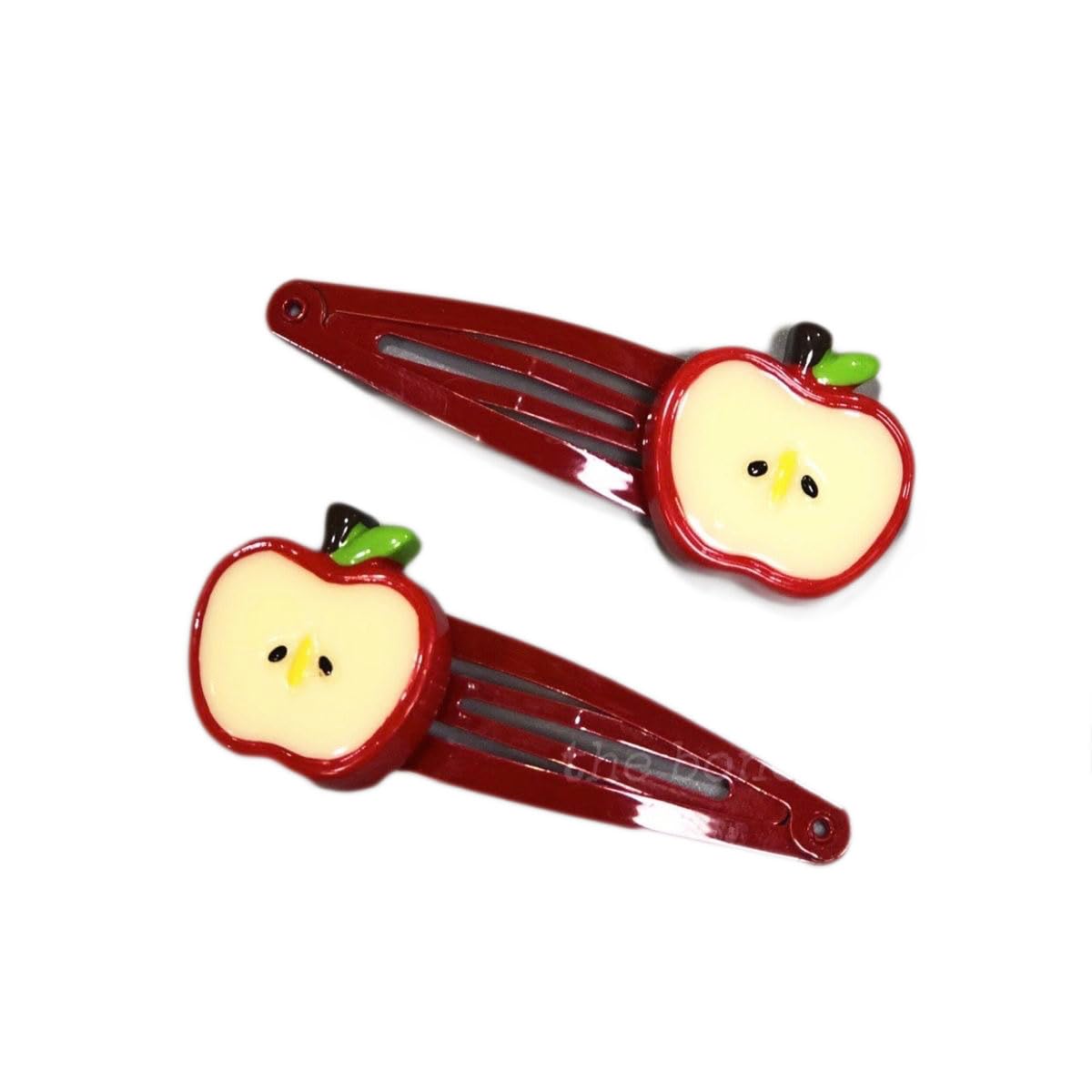 BBTDIN Rebanadas de manzana para pelo; estilo alegre para bebé.
