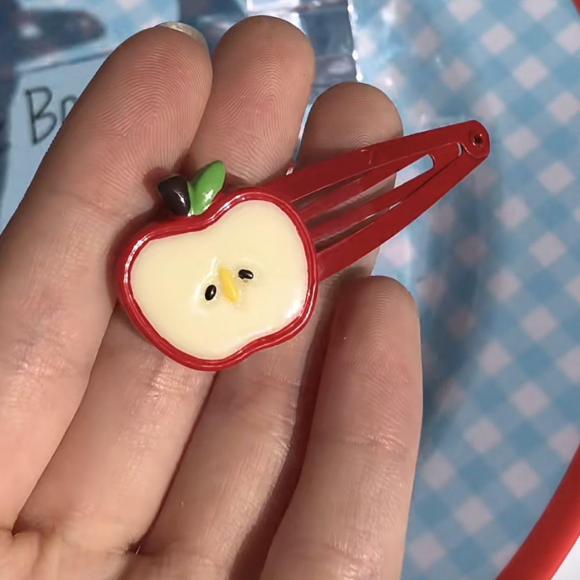 BBTDIN Uso en pelo de bebé con lazo manzana; cómodo y seguro.