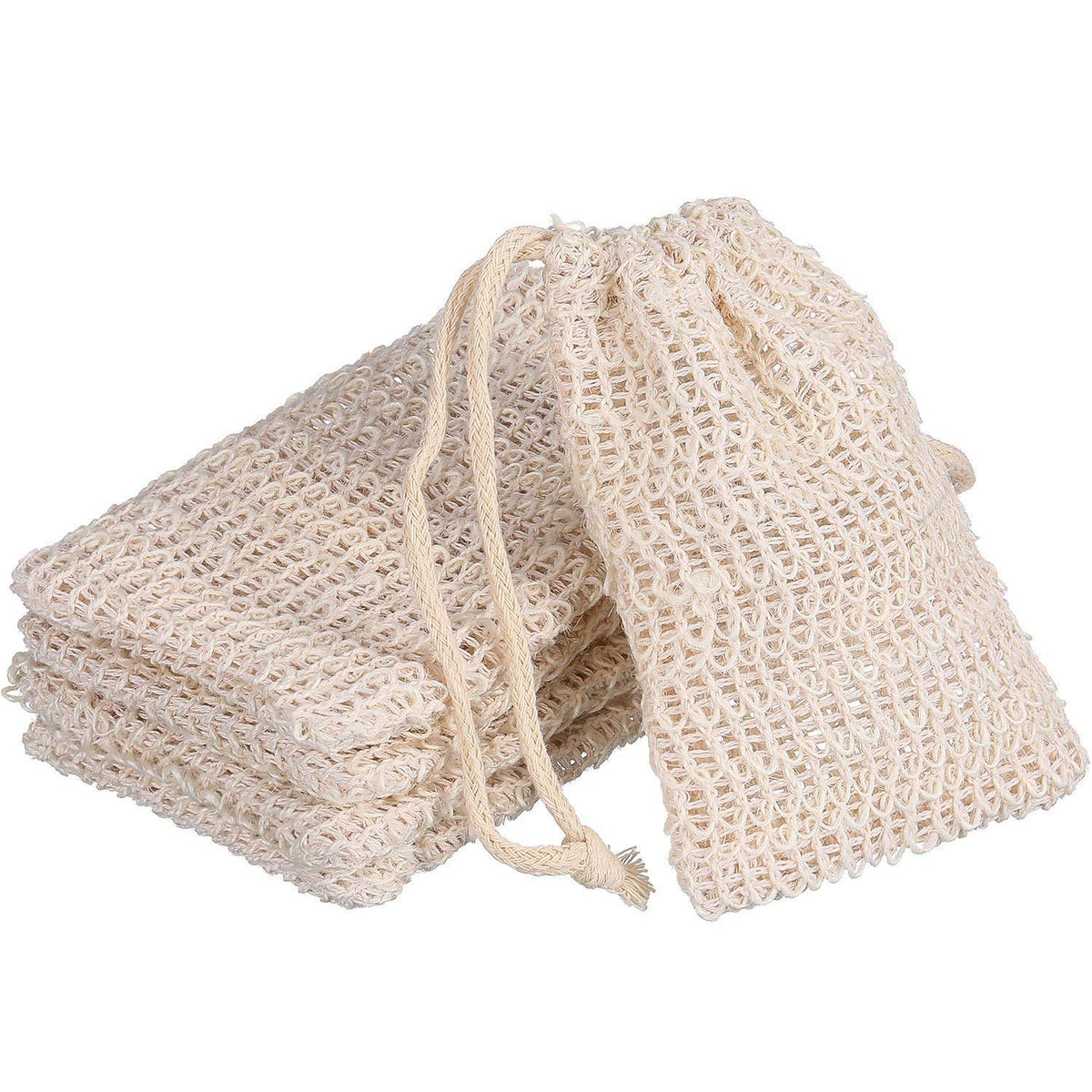 BBTO bolsa jabon algodf3n-lino exfoliante para generar espuma suave al usarla
