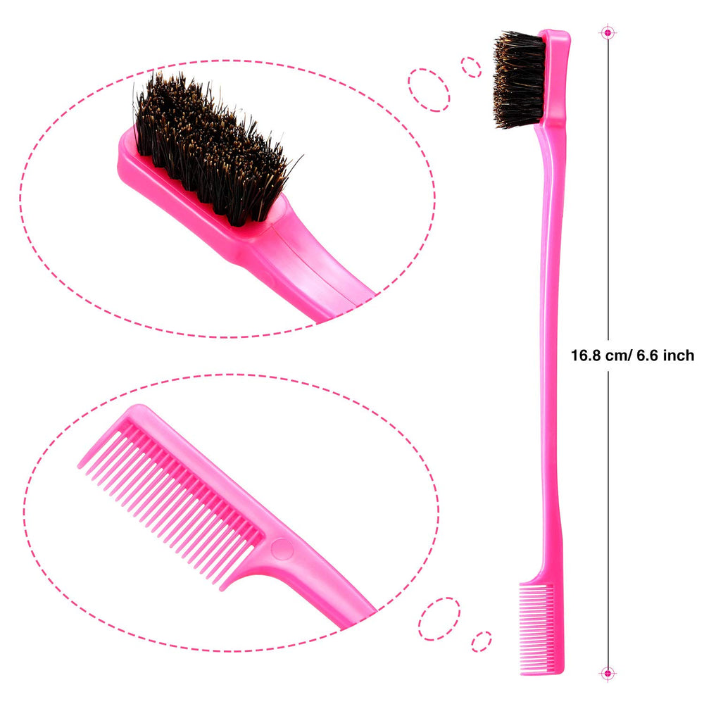 BBTO hair edge brush black for gentle detangling and shaping