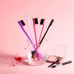 BBTO hair edge brush pink for comfortable grip and styling