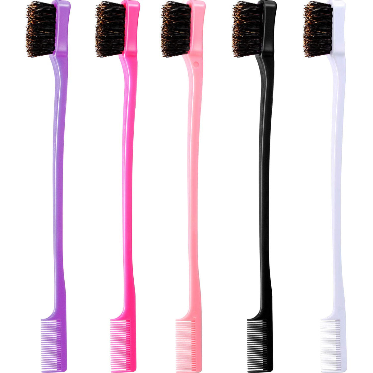 BBTO hair edge brush rose red for smooth edges and everyday grooming