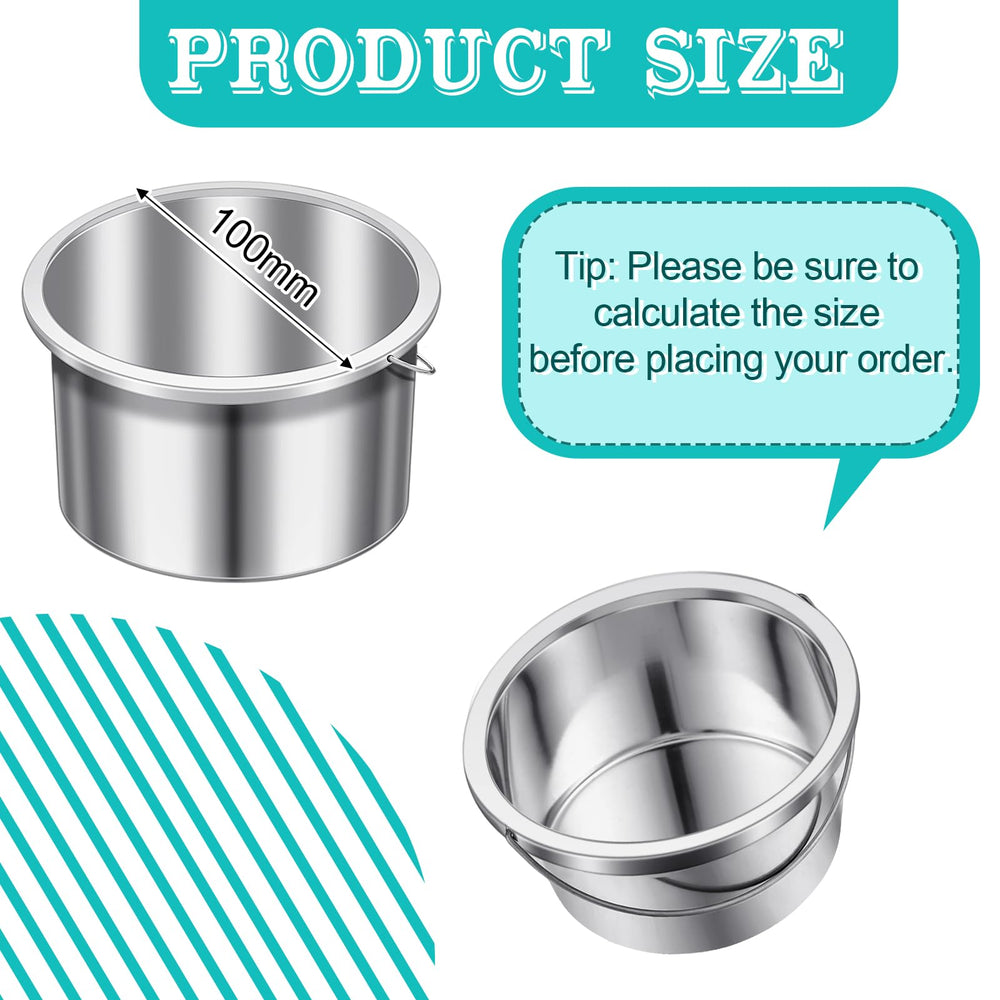 BBTO inner pot 14oz metal liner side view showing compact build