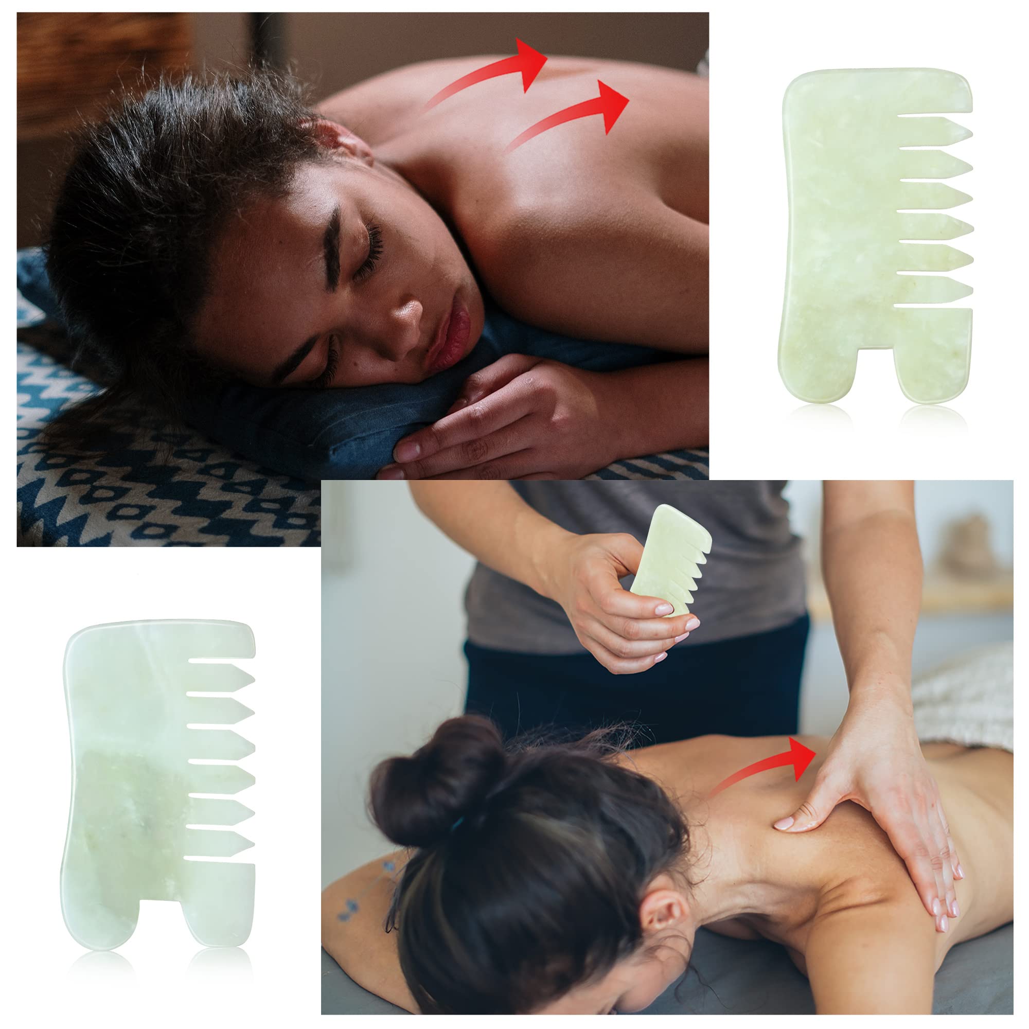 BBTO jade comb easy wipe clean after use
