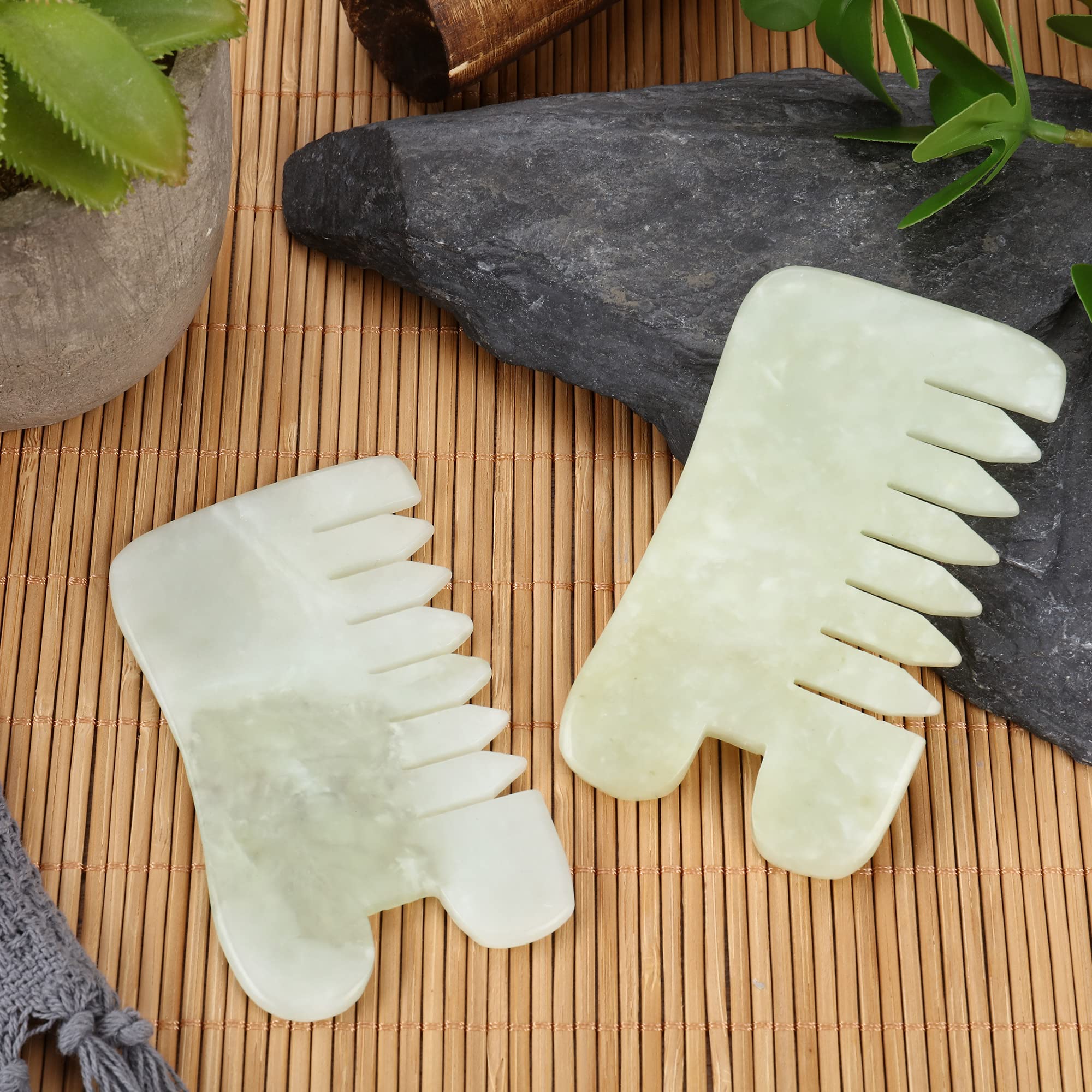 BBTO jade comb compact travel size fits in bag