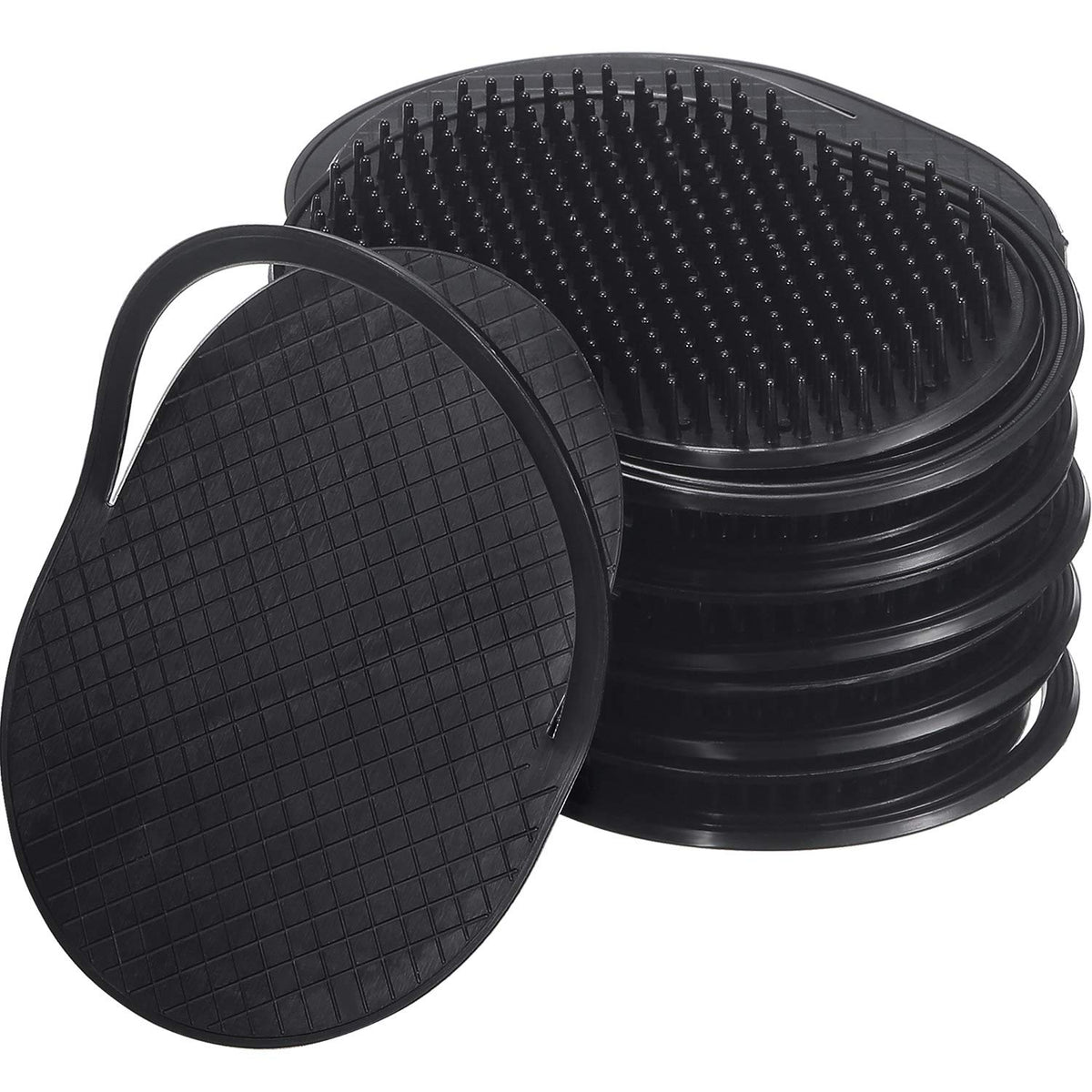BBTO pocket palm comb with soft bristles for gentle detangling and scalp massage.