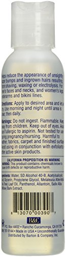 BC Skin Tight Ointment hand applying cream for ingrown hair relief.