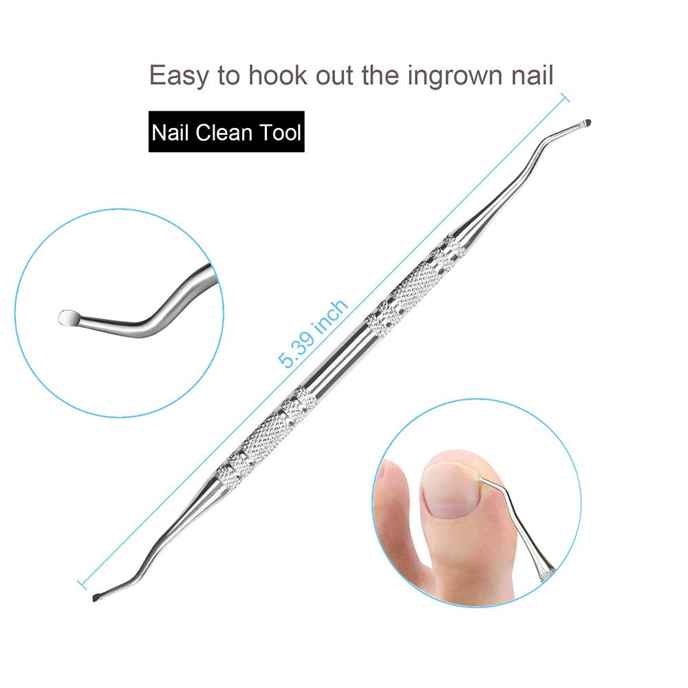 Bcabo ingrown toenail tweezers assist precise cleaning under the nail.