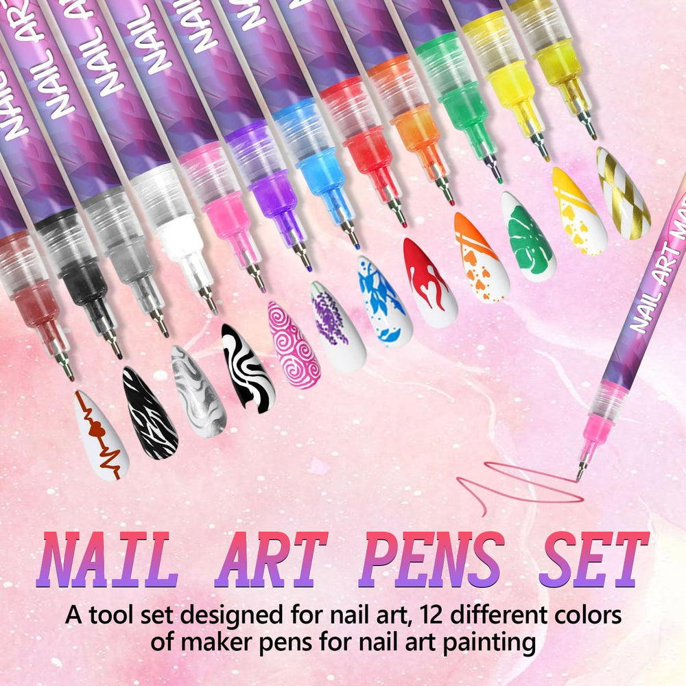 BCBU precision 0.5mm nail art tip enables fine detailed lines