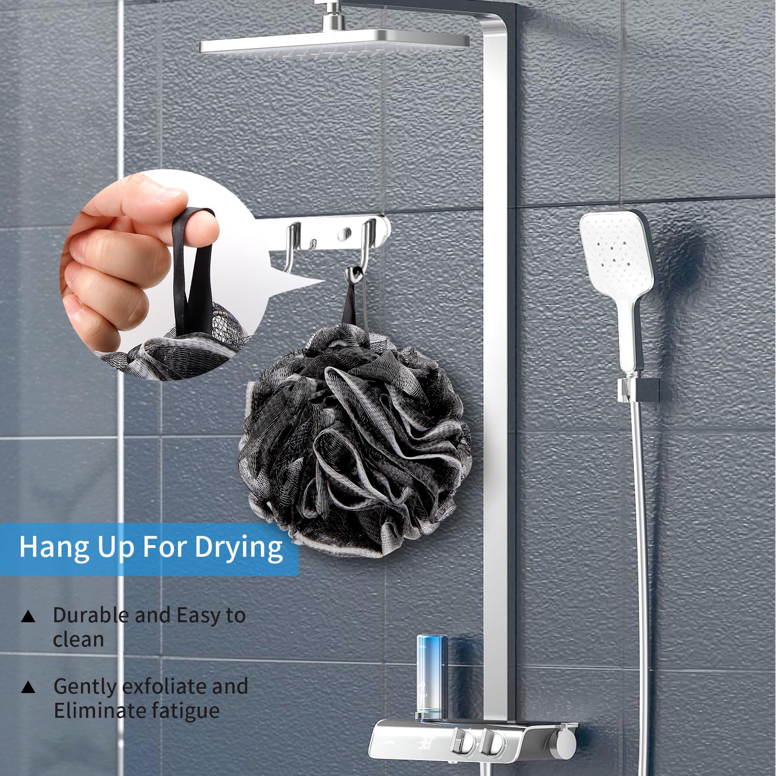 BCKENEY esponja ducha con burbujas ricas mejora la experiencia