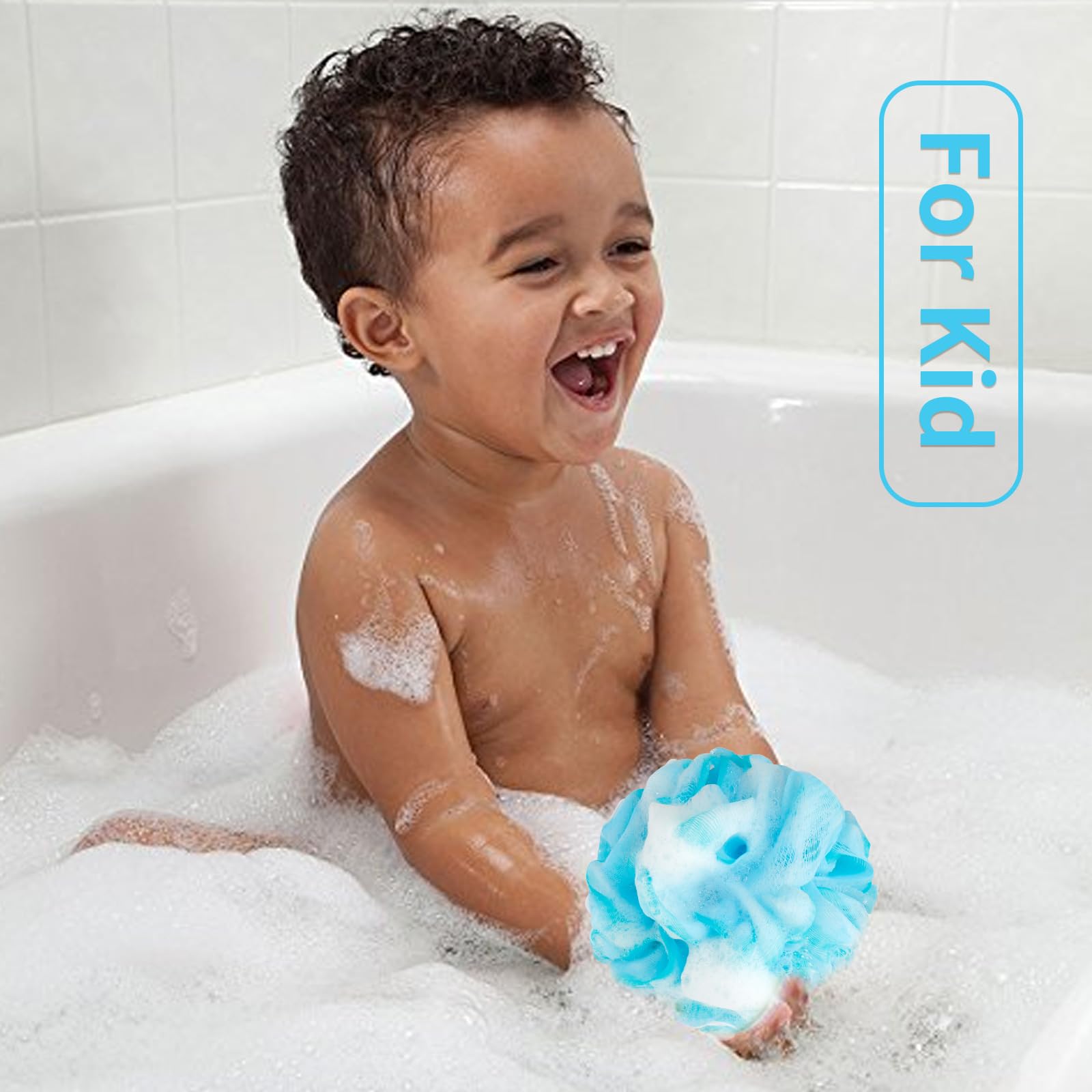 Esponja de baño BCKENEY lufa suave, ideal para crear espuma densa.