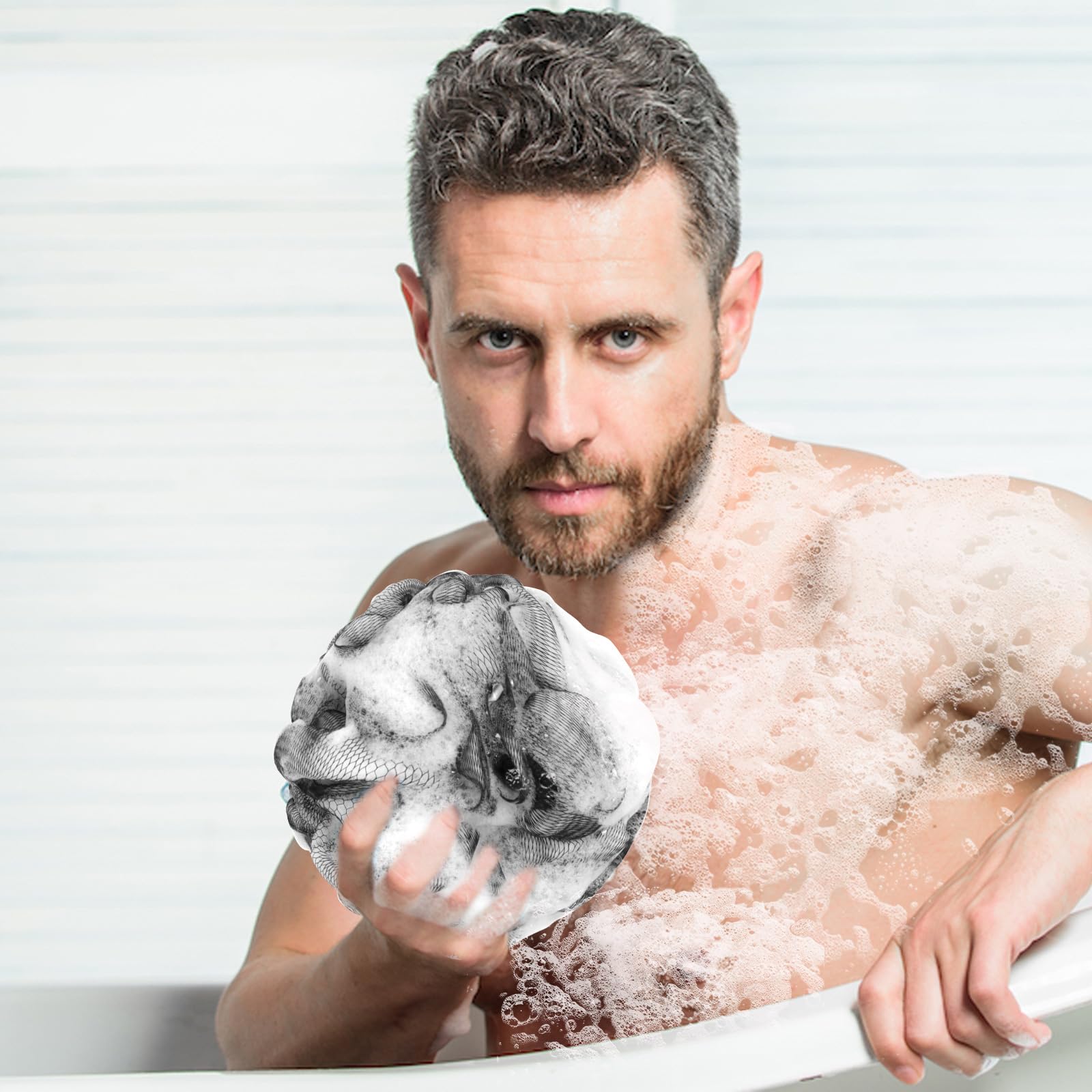 Esponja exfoliante suave ideal para uso diario en cuerpo y espalda.