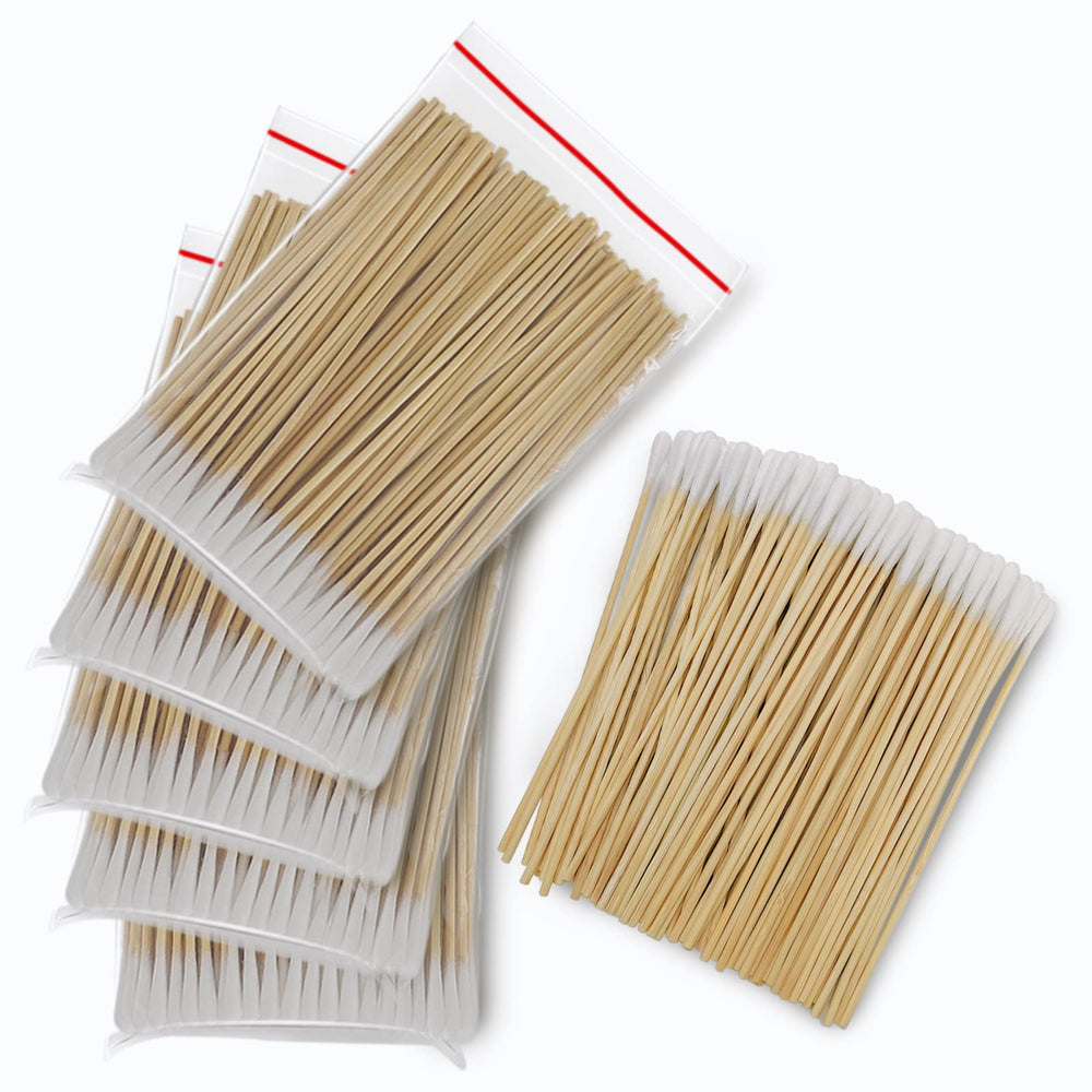 Bcowos bamboo swabs keep storage neat and waste minimal.