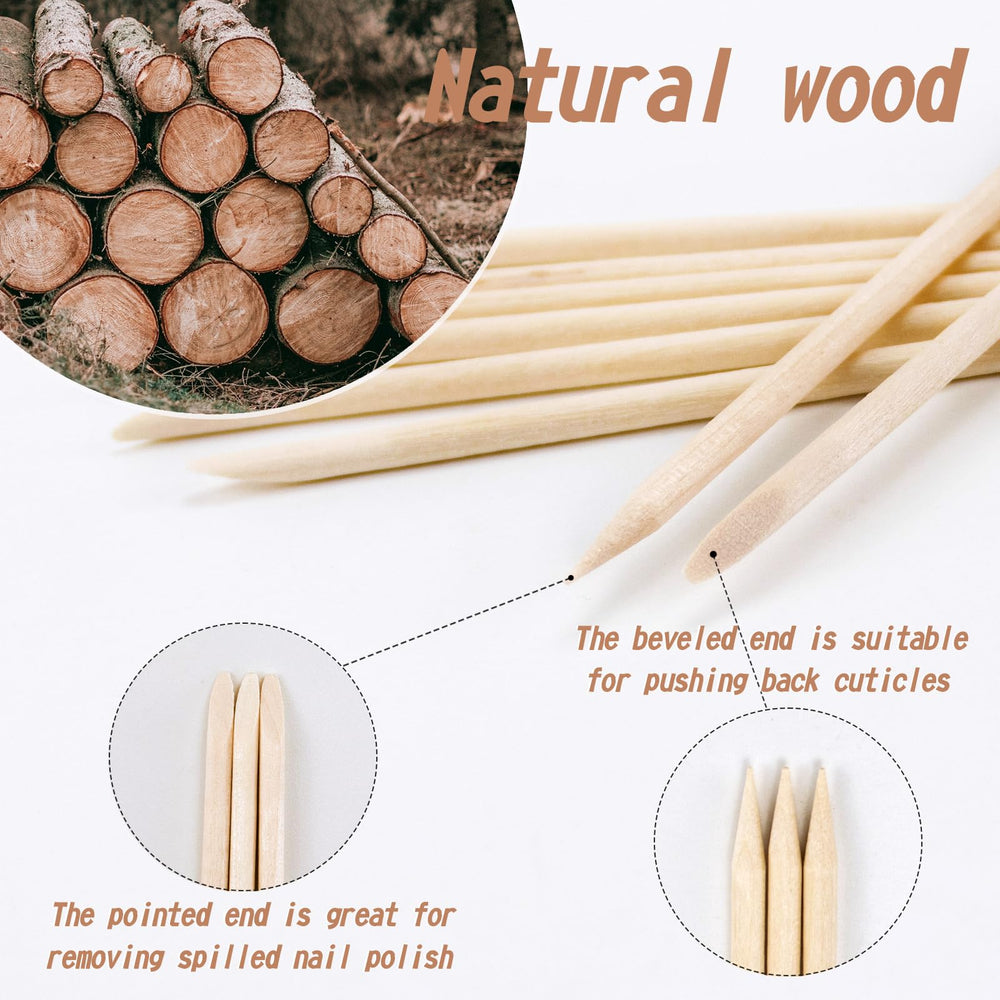 Bcowos double-sided cuticle pushers for gentle, versatile nail care.