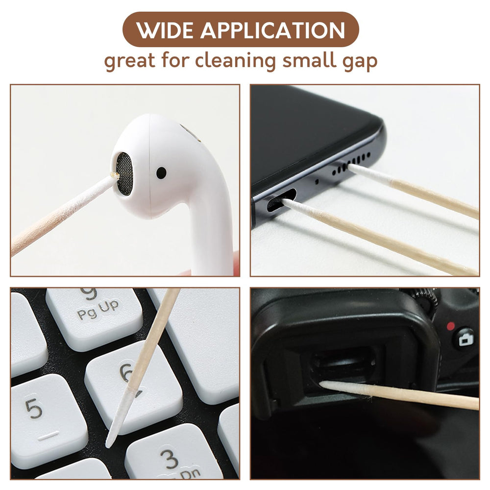 BCowos cotton swabs help remove dust from keyboards and ports
