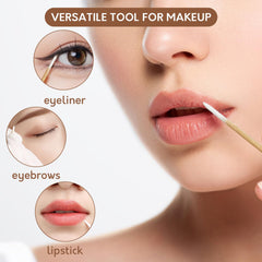 BCowos pointed swabs for precise makeup removal and touch-ups