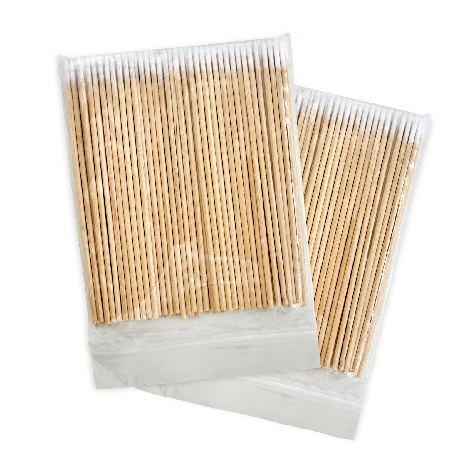 Bcowos pointed cotton swabs with wooden sticks for precise makeup detailing.