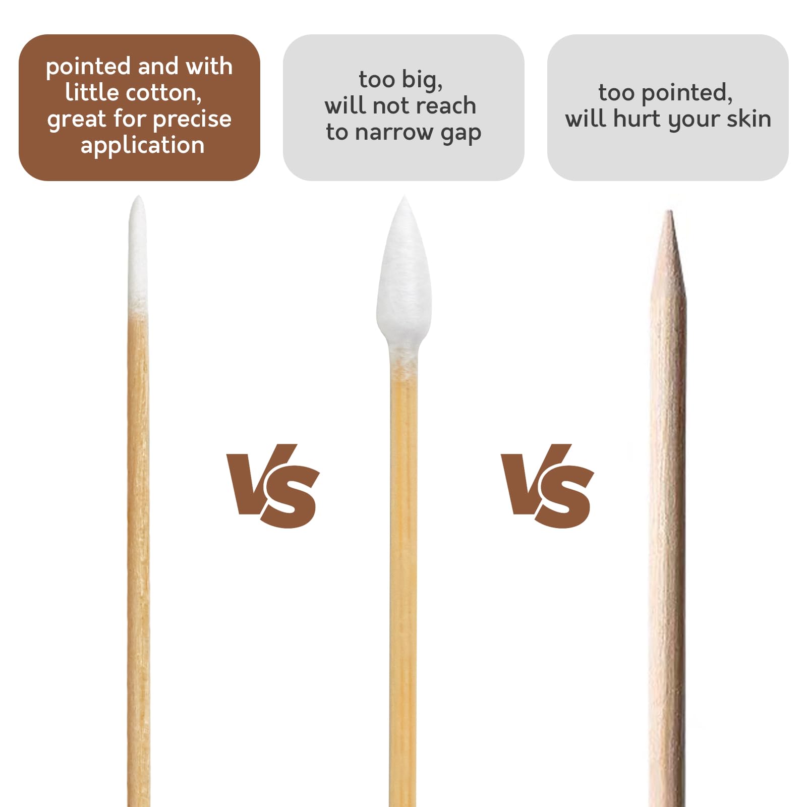 Bcowos microblading precision swabs for accurate eyeliner and brow work.