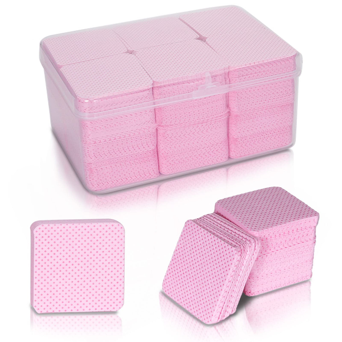 BCOWOS Toallitas sin pelusa para uñas: limpieza suave sin fibras durante el retiro de esmalte.