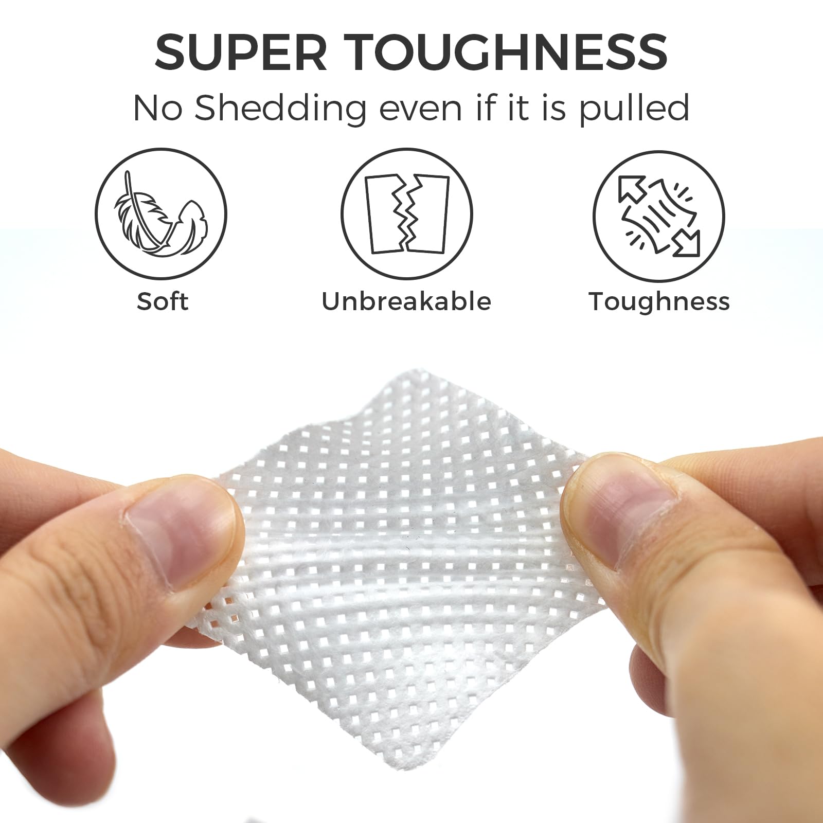 Bcowos toallitas uñas absorben acetona sin dejar fibras; ideal para retoques.